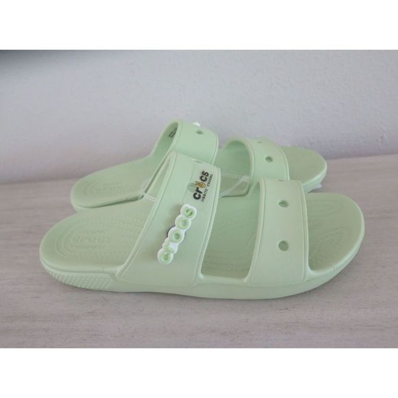 CROCS 206761-335 Men's Sz 6 Women's Sz 8 Lime Green Classic Clog Sandals - Picture 6 of 7